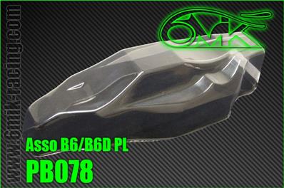 UK-Body lexan "PL" for Associated B6/B6D (unpainted) 6-MIK