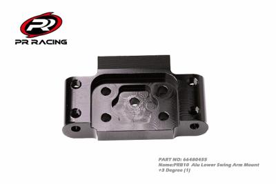 UK-PRB10 Alu Lower Swing Arm Mount +3 Degree (1) PR RACING