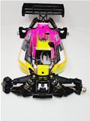 UK-Painted body ST-4 Falcon pink/yellow for S35-4 nitro SWORKZ