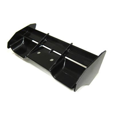 UK-Wing (high downforce, hole guides, ROAR legal, black) TEKNO-RC