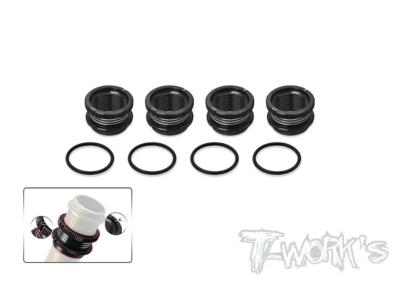 UK-Alum. 1/8 Off Road 16mm Shock Spring Long Adjuster +11mm ( AE/Mugen/Kyosho/SWORKZ/Infinity/HN ) 4pcs. (choice of colors) T-WORK'S