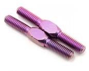 UK-Titanium turnbuckle purple 25mm (2) SCHUMACHER RACING