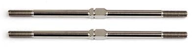 UK-FT Titanium Turnbuckles, M3x71 mm/2.80 in, silver TEAM ASSOCIATED
