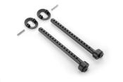 UK-Composite Front Eccentric 6mm Body Mount Set +1mm Height X-RAY