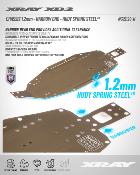 UK-Chassis 1.2mm - Narrow End - Hudy Spring Steel for XB2-26 XRAY