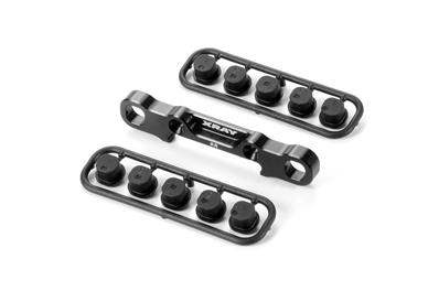 UK-XB8 Alu Rear Lower Susp. Holder - Rear - Square Adj. Roll-C. X-RAY