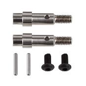 UK-Hex Adapter Front Axles, titanium TEAM-ASSOCIATED