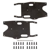 UK-RC8B3.1 FT Arm Stiffeners, rear, carbon fiber TEAM-ASSOCIATED