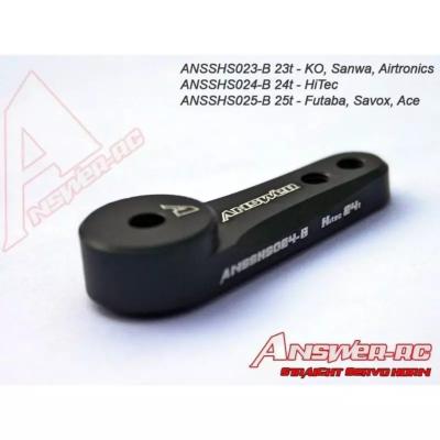 UK-Straight Servo Horn Black 23T Sanwa/KO/Airtronics ANSWER-RC