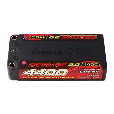 UK-Lipo REDLINE 2.0 Shorty 2S HV 7.6V 140C 4400 mAh GENS ACE