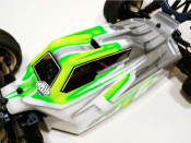 UK-A2.1 Tactic body (clear) w/front wing for Tekno EB48 2.0 and 2.1 buggies LEADFINGER RACING