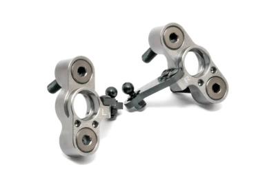 UK-TT 2.0 CNC ALUMINIUM FRONT STEERING BLOCK SET HOBAO