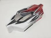 UK-BODYWORK EB48 2.0 WHITE/GUN METAL/RED METAL PAINTED FOR EB48 2.0 - 2.1 TEKNO-RC
