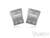 UK-Stainless Steel Rear Chassis Skid Protector ( Xray XB8'23 ) 2pcs. T-WORK'S