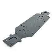 UK-Chassis (4mm, black ano, MT410 2.0) TEKNO-RC