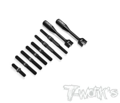 UK-64 Titanium Black Coating Turnbuckle Set ( For Kyosho MP11 ) TWORKS