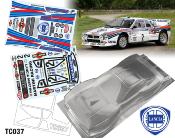 UK-1/10 Lancia 037 Rally 190mm (unpainted) TEAM C