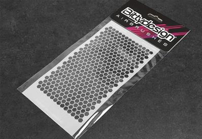 UK- Vinyl stencil 'Honeycomb V1' small BITTYDESIGN