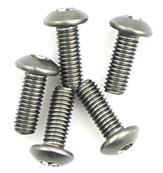 UK-TITANIUM BUTTON HEAD HEX SCREWS M3 X 8 PK10 CORE-RC
