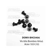 UK-Button Head Screws M4x6 Steel 10.9 (10) DONUTS RACING