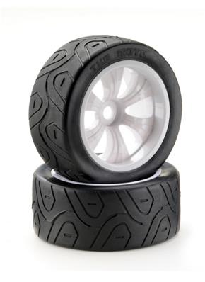 UK-Wheel Set LP Truggy “Street” white 1:8 (2) ABSIMA
