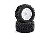 UK-Bugsta Mounted Wheel/tyre Complete Pair - White FTX