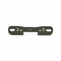 UK-Hyper 9 Cnc Rear Lower Arm Holder 3Deg & 5Deg HOBAO RACING