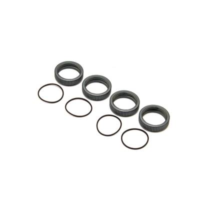 UK-Big Bore Cnc Threaded Shock Collars (4) HOBAO RACING