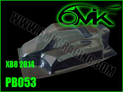 UK-Body lexan for Xray XB8 2014 (unpainted) 6-MIK