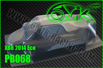 UK-Body lexan for Xray XB8-E 2014 (unpainted) 6-MIK