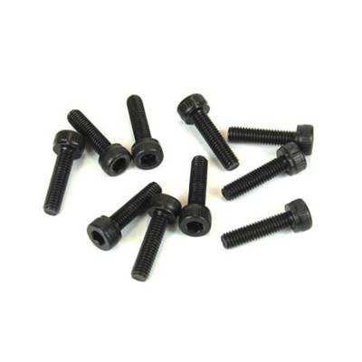 UK-M3x12mm Cap Head Screws (black, 10pcs) TEKNO-RC
