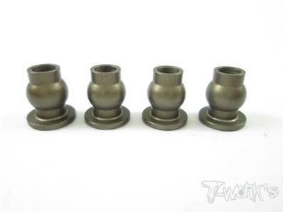 UK-7075 Hard Coated Ball Universal 5.8 with BACKSTOP ( For XRAY XB4 / XB2C'17/XB2C 2018 / XB4'18 ) 4pcs. T-WORK'S