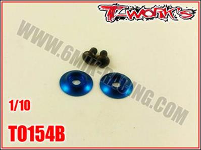UK-1/10Aluminum Wing washer 2pcs. (choice of color) T-WORK'S