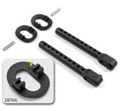 UK-Rear Body Mount Set +2mm Height X-RAY