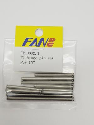 UK-Ti Hinge pin set, for 10T FAN RC