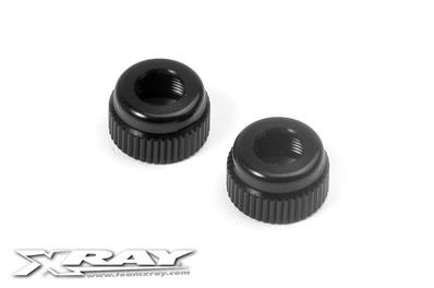 UK-Alu Lower Shock Body Cap (2) X-RAY