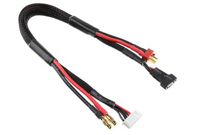 UK-Charge/Balance Lead - T-Plug 4S - Charger 6S XH Connector - 4S XH Connector - 14 AWG ULTRA V+ Silicone Wire - 30cm - 1 pc CORALLY