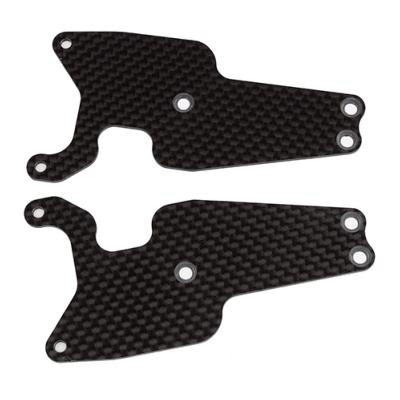 UK-RC8T3.2 FT Front Lower Suspension Arm Inserts, 1.2mm, carbon fiber TEAM-ASSOCIATED