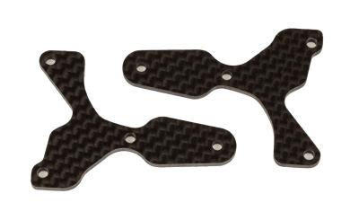 UK-RC8B4 FT Front Lower Suspension Arm Inserts, carbon fiber, 2.0 mm TEAM-ASSOCIATED