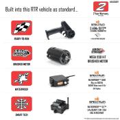 UK-1/10 GORGON 4X2 MEGA 550 Brushed Monster Truck Ready-To-Assemble Kit with Battery & Charger ARRMA