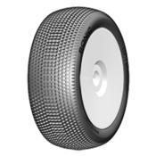 UK-Tyres "SONIC" glued on yellow rims (2) GRP