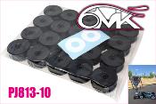 UK-Pack of Rims 1/8 MEGA Noire HARD (10 paires) 6-MIK