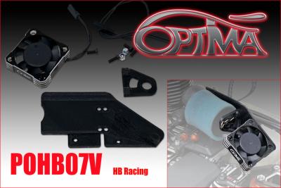 UK-HB D8 Fuel tank protector + Fan post OPTIMA