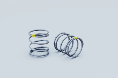 UK-Rear shock springs grey/yellow (pr) N1 AGAMA
