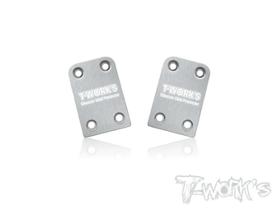 UK-Stainless Steel Rear Chassis Skid Protector ( Sparko F8 ) 2pcs. T-WORK'S