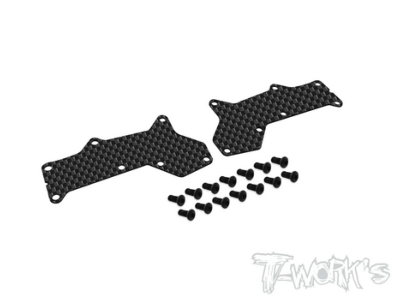 UK-Graphite Front A-arm Stiffeners 2.0mm ( For HB Racing D8 EVO ) T-WORK'S