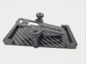 UK-Carbon Battery mount set SHORTY pour 1/10 "Vintage" WS-LINE