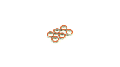 UK-Ball Bearing 10x15x4mm RED Rubber (6pc) SWORKZ