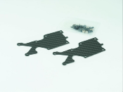 UK-Pro-composite Carbon Arched-Bridge-System Rear Lower Arm Cover(1.5mm) (2) SWORKZ