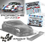 UK-Bodie 1/8e Porsche P911 GT  with wing (unpainted) TEAM-C
